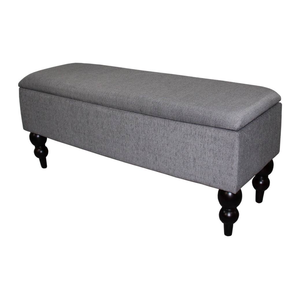 Grey Storage Bench