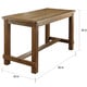 preview thumbnail 8 of 10, Furniture of America Tays Rustic Brown 60-in Solid Wood Counter Table