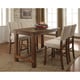 preview thumbnail 4 of 10, Furniture of America Tays Rustic Brown 60-in Solid Wood Counter Table