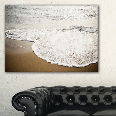 Close-up Waves in Mediterranean Sea - Contemporary Seascape Art Canvas