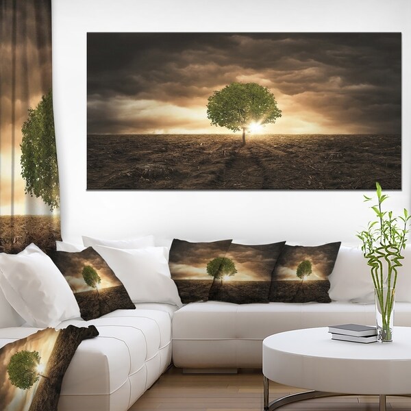 Shop Lonely Tree under Dramatic Sky Extra Large Wall Art Landscape
