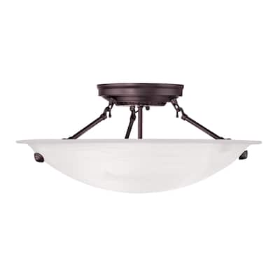 Livex Lighting Oasis 3-light Bronze Ceiling Mount