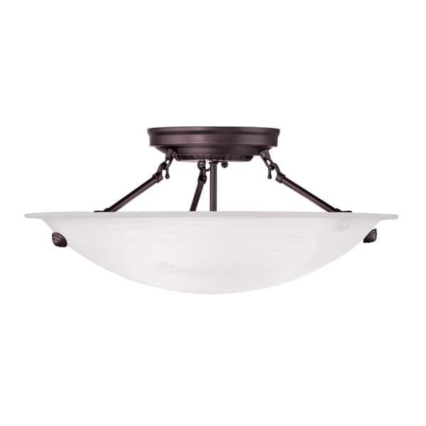 Livex Lighting Oasis 3light Bronze Ceiling Mount Overstock 12221742