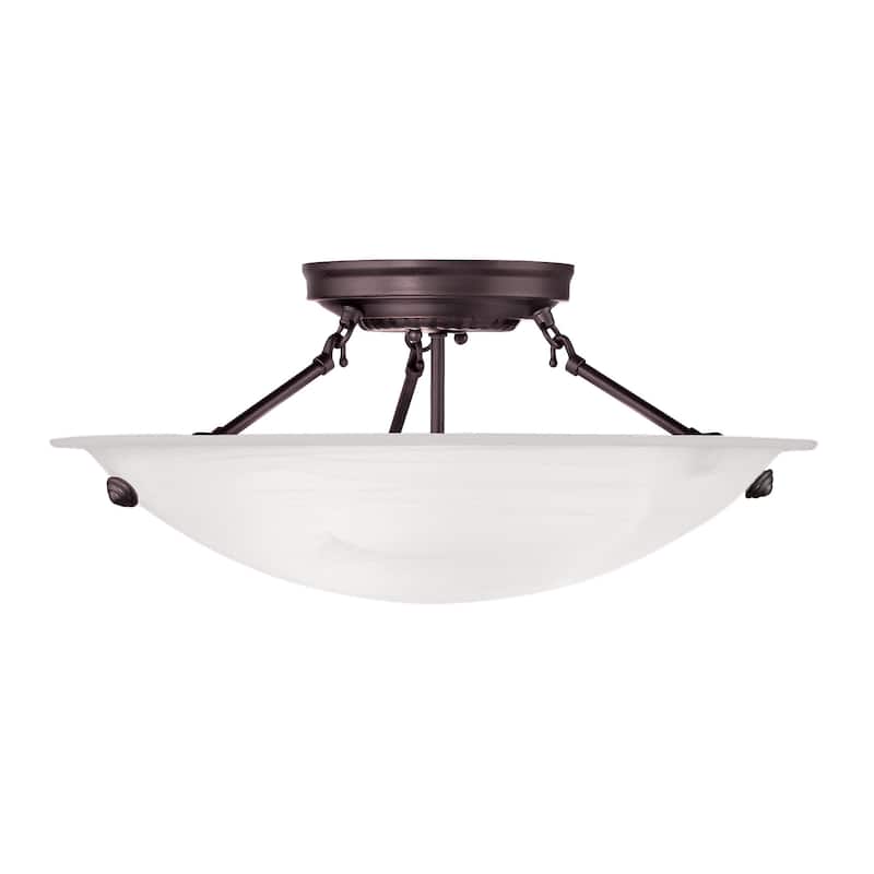 Livex Lighting Oasis 3-light Bronze Ceiling Mount