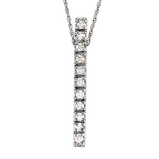 vertical diamond 14k necklace bar gold 6ct tdw