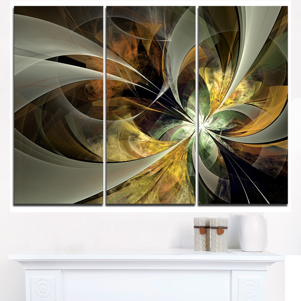 Fractal Flower Multi Panel Canvas Wall Art l by Stunning Canvas Prints