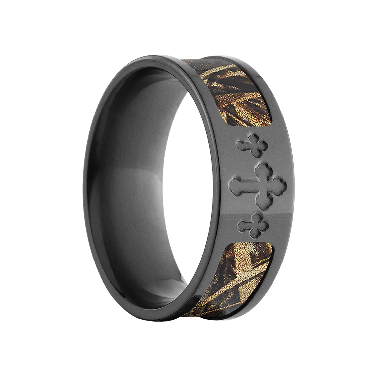 Official Realtree The Jewelry Source Titanium Camo Rings Fish Hook Ring 