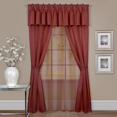 Achim Claire 6-piece Window Curtain Set