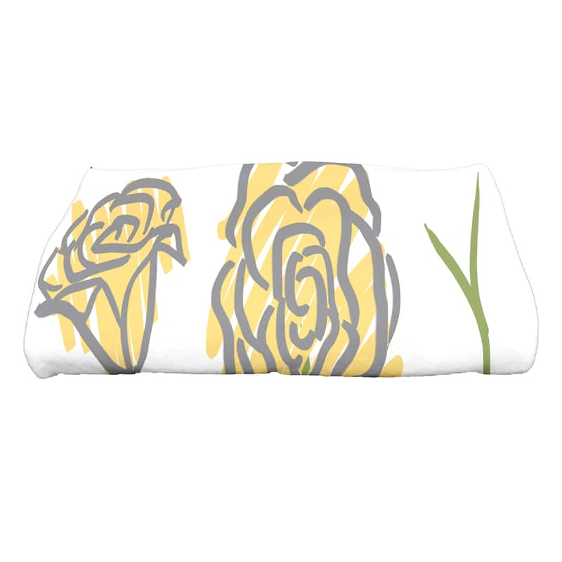 30 x 60-inch Spring Floral 1 Floral Print Bath Towel