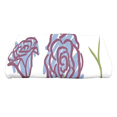 30 x 60-inch Spring Floral 1 Floral Print Bath Towel