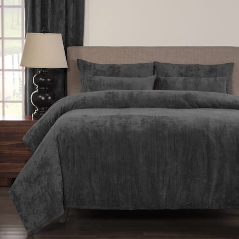 Silver Orchid Powell Pewter Soft 6-piece Duvet Cover Set