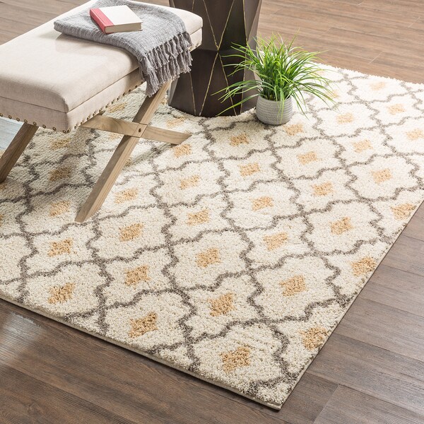 Shop Mohawk Home Laguna Ithaca Almond Buff Area Rug 8' x 10' On
