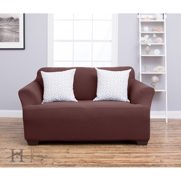 Home Fashion Designs Cambria Collection Heavyweight Stretch Loveseat Slipcover