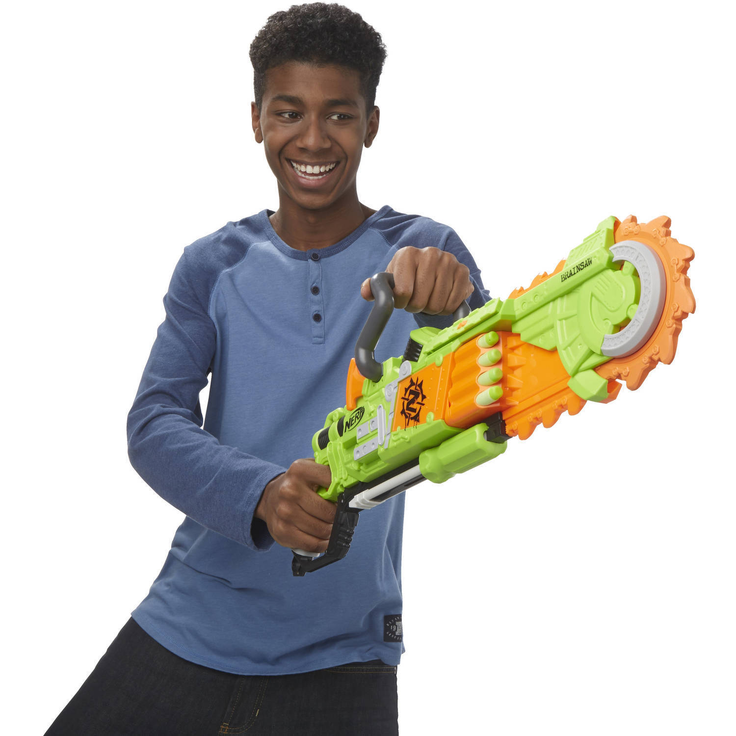 zombie brainsaw nerf gun