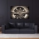 preview thumbnail 3 of 7, Plane Propeller Graphic Wall Art on Free Floating Tempered Glass Panel