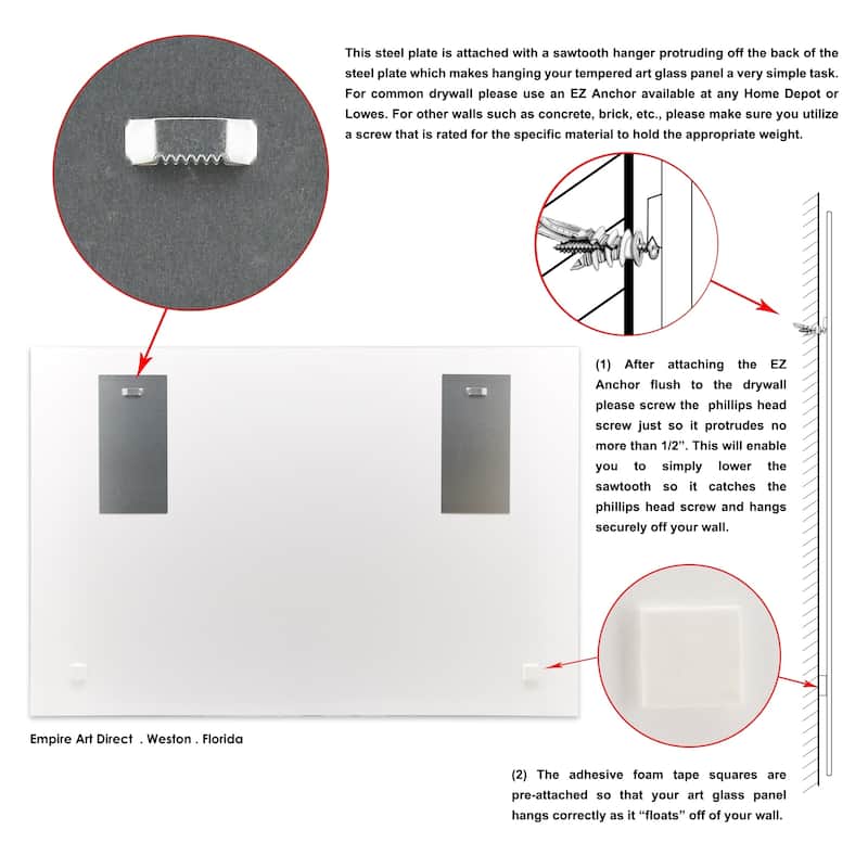 Plane Propeller Graphic Wall Art on Free Floating Tempered Glass Panel