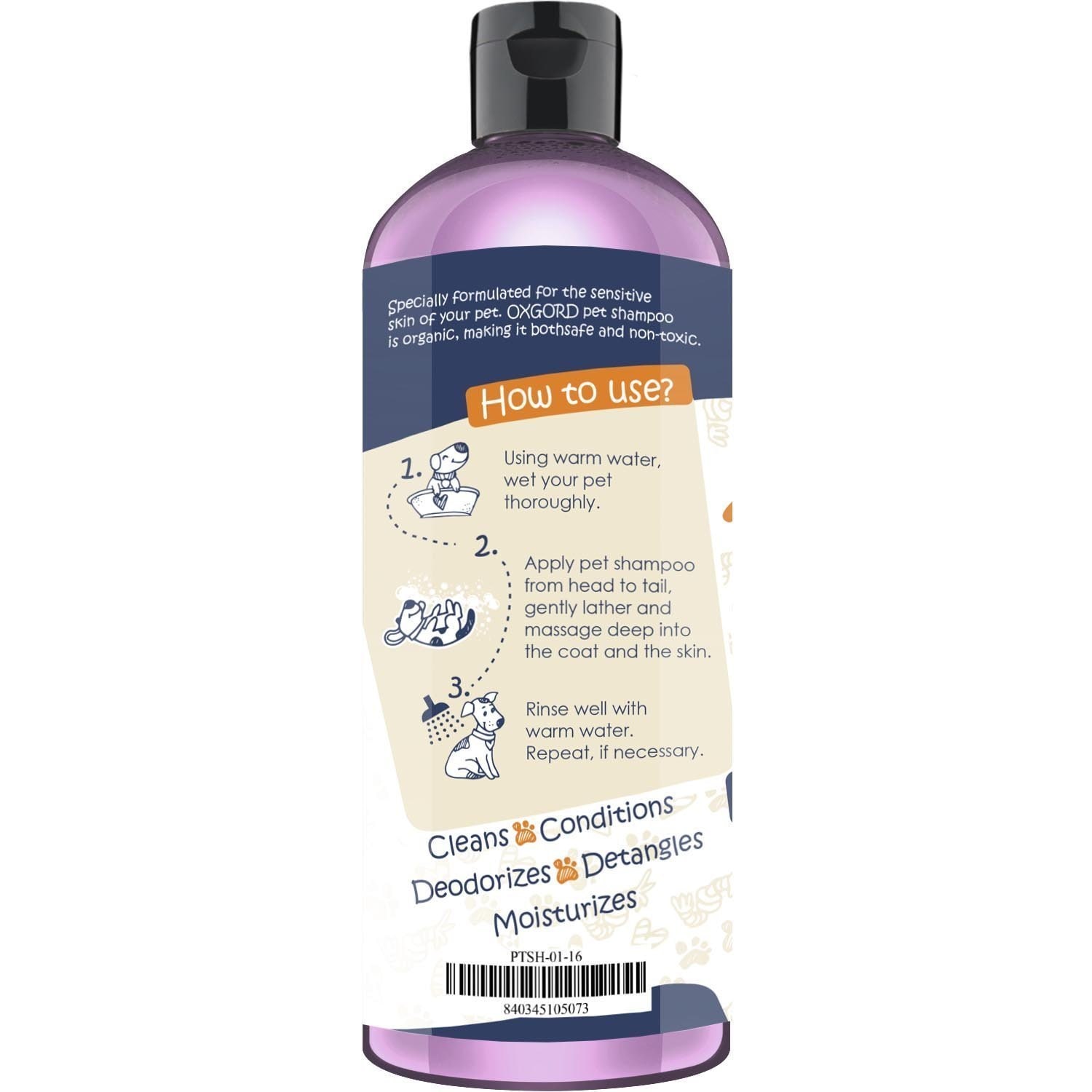 oxgord organic oatmeal dog shampoo & conditioner