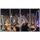 Dubai Marina View at Night - Cityscape Canvas print - Multi-color - Bed ...