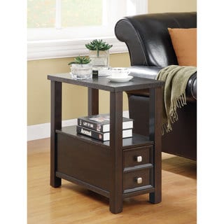 coaster cappuccino drawer single side company table