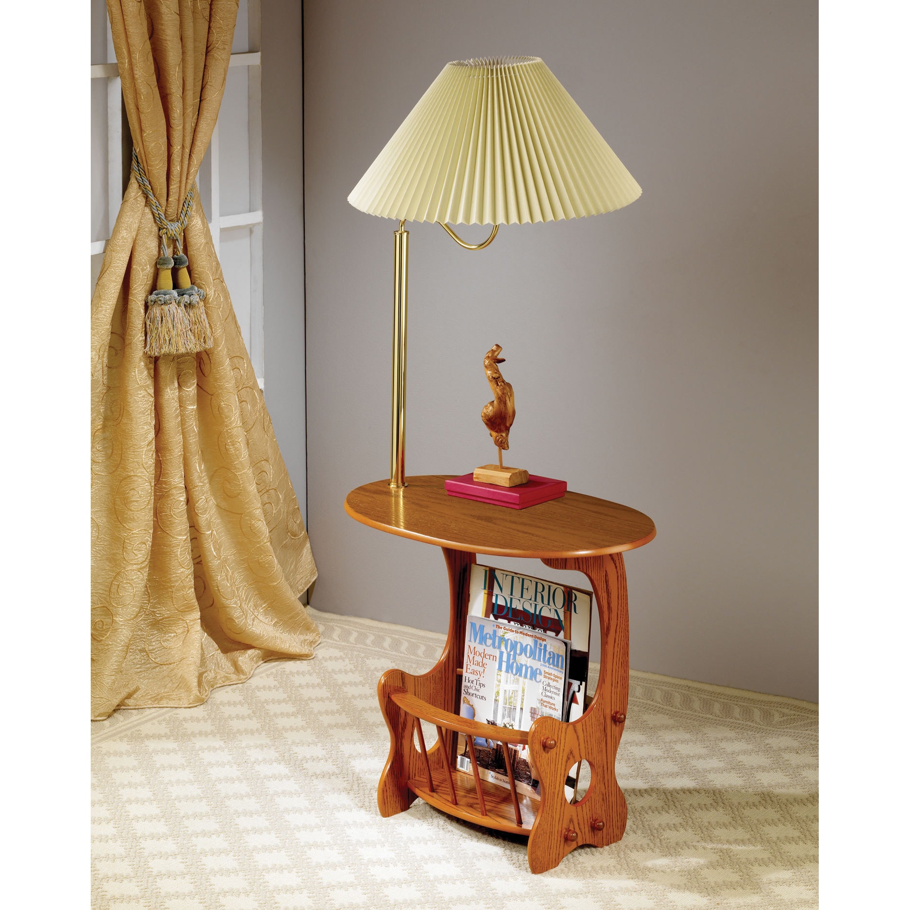 end table with built in lamp