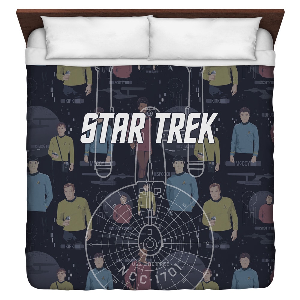 Shop Star Trek Enterprise Crew Duvet Cover Free Shipping Today