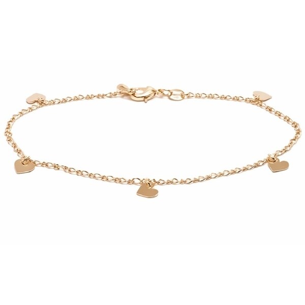 gold charm anklet