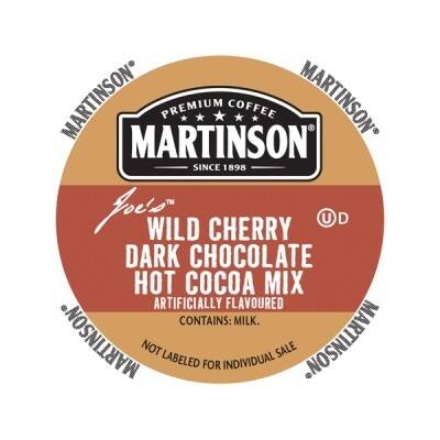 Martinson Hot Chocolate Wild Dark Cherry Chocolate, RealCup Portion Pack For Keurig Brewers