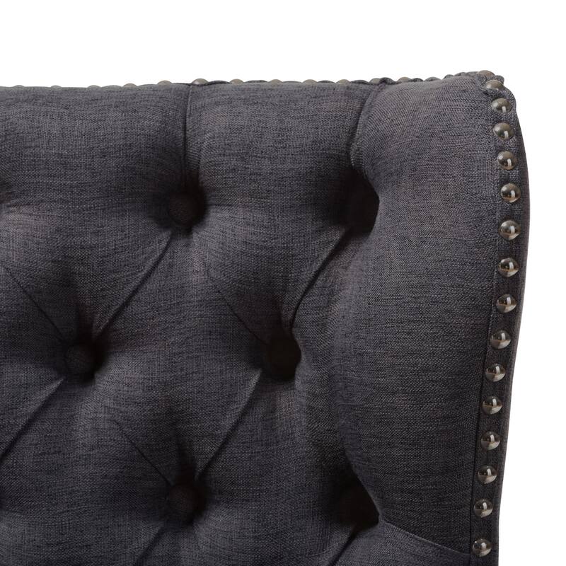 Carson Carrington Rudkobing Mid-century Modern Wood and Fabric Upholstered Button-tufting Loveseat