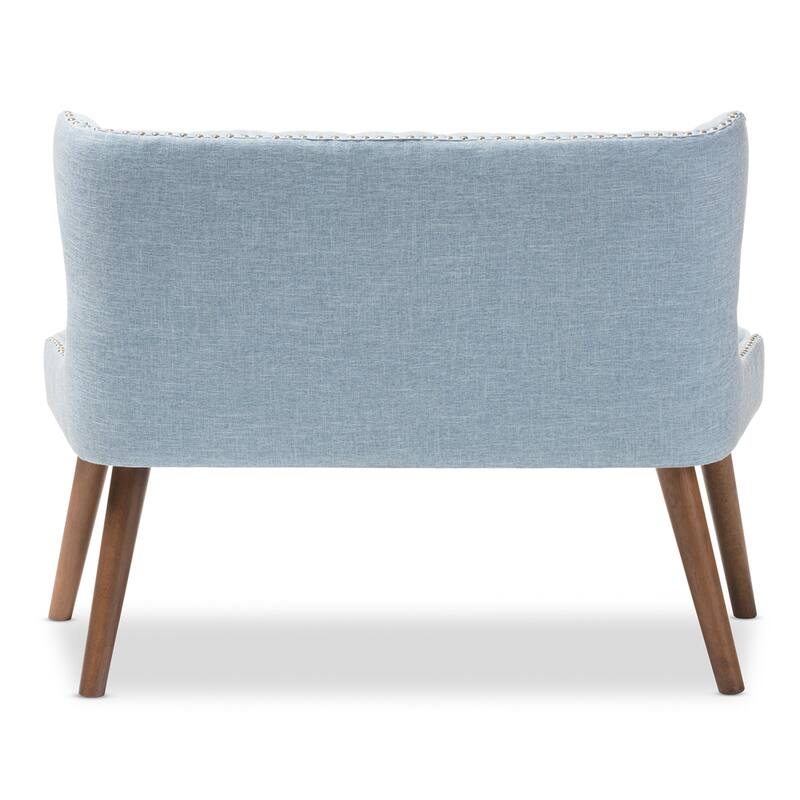 Carson Carrington Rudkobing Mid-century Modern Wood and Fabric Upholstered Button-tufting Loveseat