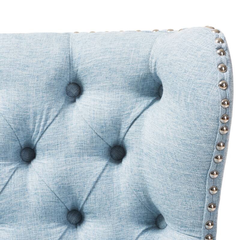 Carson Carrington Rudkobing Mid-century Modern Wood and Fabric Upholstered Button-tufting Loveseat