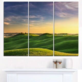 Green Rural Rolling Hills Tuscany - Oversized Landscape Wall Art Print ...