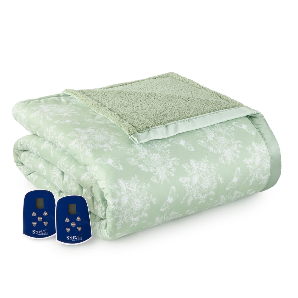 Linen house quilted online electric blanket