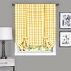 preview thumbnail 8 of 8, Achim Cotton Blend 63-inch Long Buffalo-check Window Tie-Up Shade Yellow
