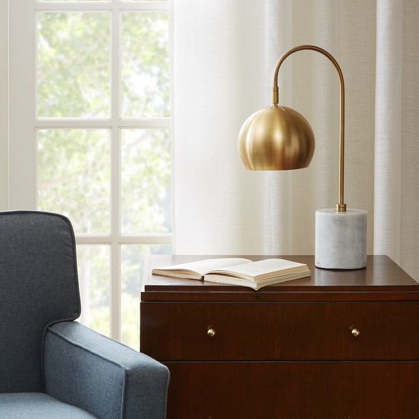 Madison Park Signature Halsey Table Lamp 2-Color Option - 14"l x 7"w x 20.5"h