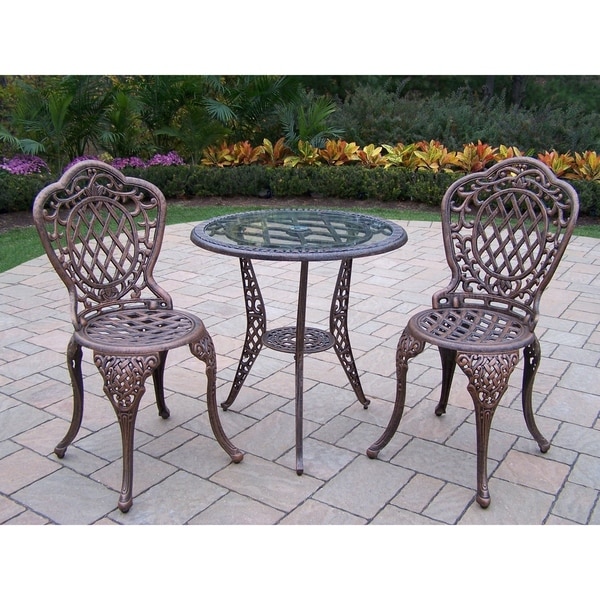 Shop Oakland Living Dakota Cast Aluminum 3-piece Outdoor ... Shop Oakland Living Dakota Cast Aluminum 3-piece Outdoor ... on Oakland Living Bistro Set id=82368