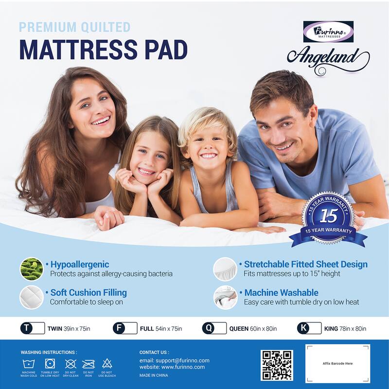Furinno Angeland Quilted Mattress Protector