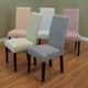 preview thumbnail 1 of 6, Villa Striped Linen Parsons Dining Chairs (Set of 2)