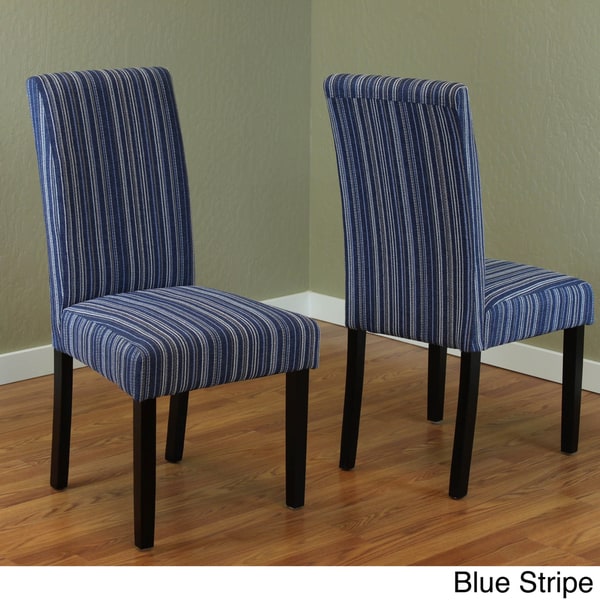 Blue Fabric Dining Chairs monsoon seville stripe fabric dining chairs (set of 2) - free Blue Fabric Dining Chairs monsoon seville stripe fabric dining chairs (set of 2) - free
