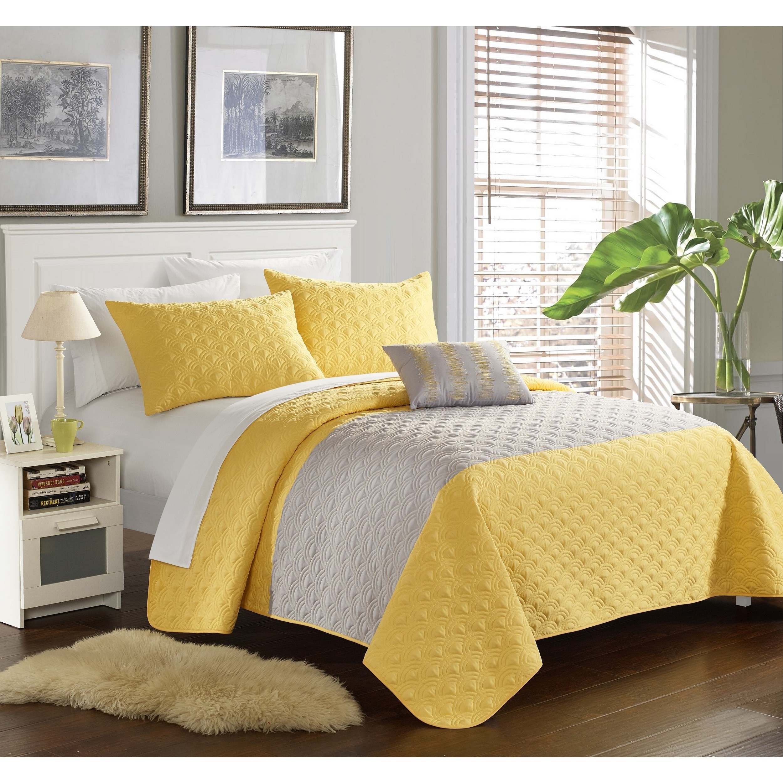 yellow quilt full