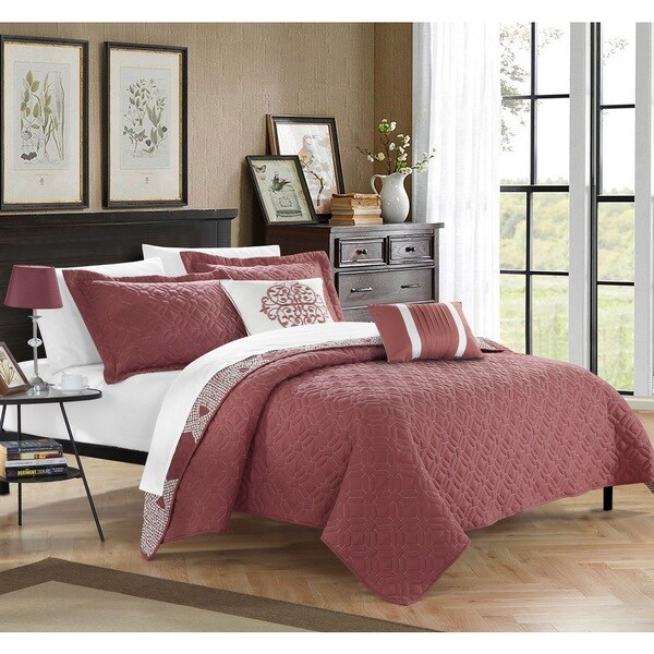 Chic Home Pandora Brick 5-piece Quilt Set