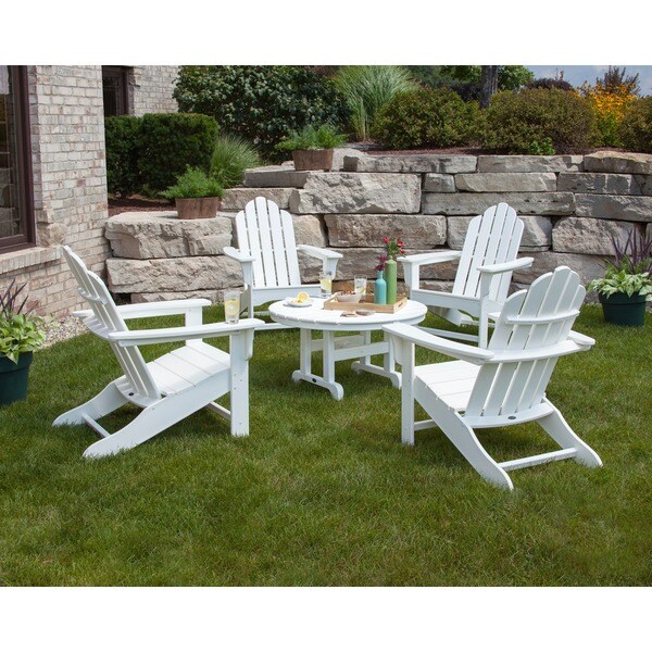 Shop POLYWOOD Kahala 5-piece Adirondack Chair Conversation 