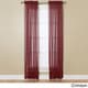 preview thumbnail 6 of 12, Miller Curtains Angelica 84-inch Sheer Curtain Panel with Rod Pocket 59 x 84 - Crimson