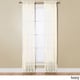 preview thumbnail 5 of 12, Miller Curtains Angelica 84-inch Sheer Curtain Panel with Rod Pocket 59 x 84 - Ivory