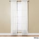 preview thumbnail 2 of 12, Miller Curtains Angelica 84-inch Sheer Curtain Panel with Rod Pocket 59 x 84 - White