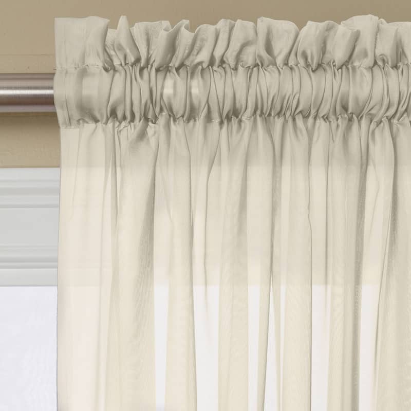 Miller Curtains Angelica 84-inch Sheer Curtain Panel with Rod Pocket