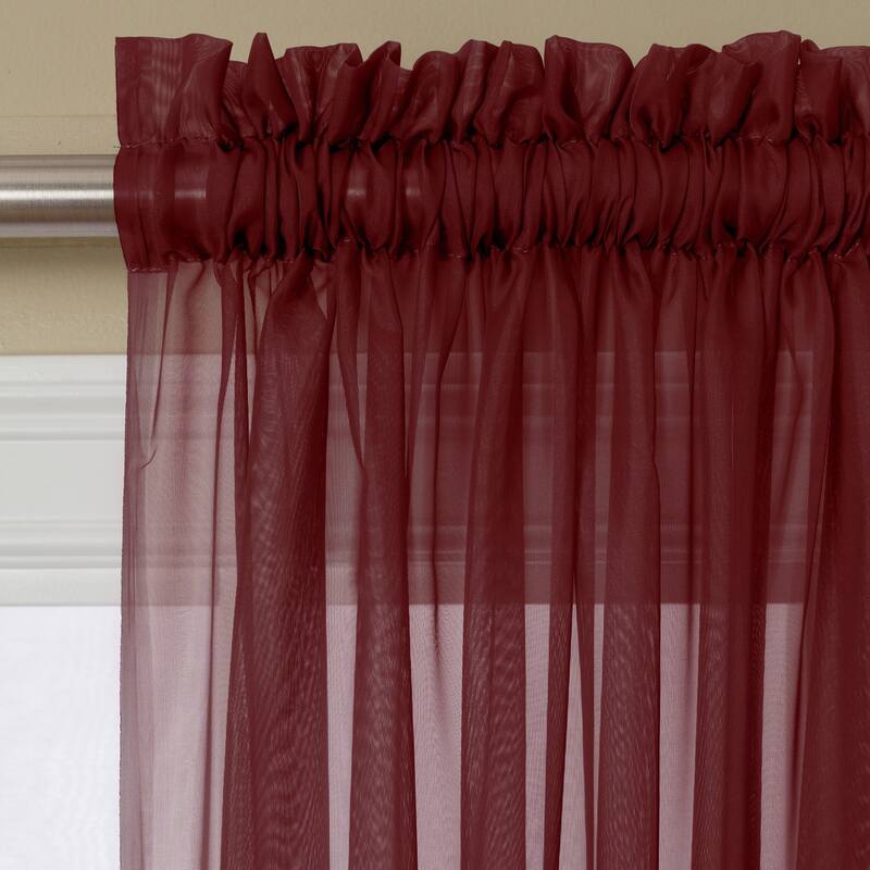 Miller Curtains Angelica 84-inch Sheer Curtain Panel with Rod Pocket
