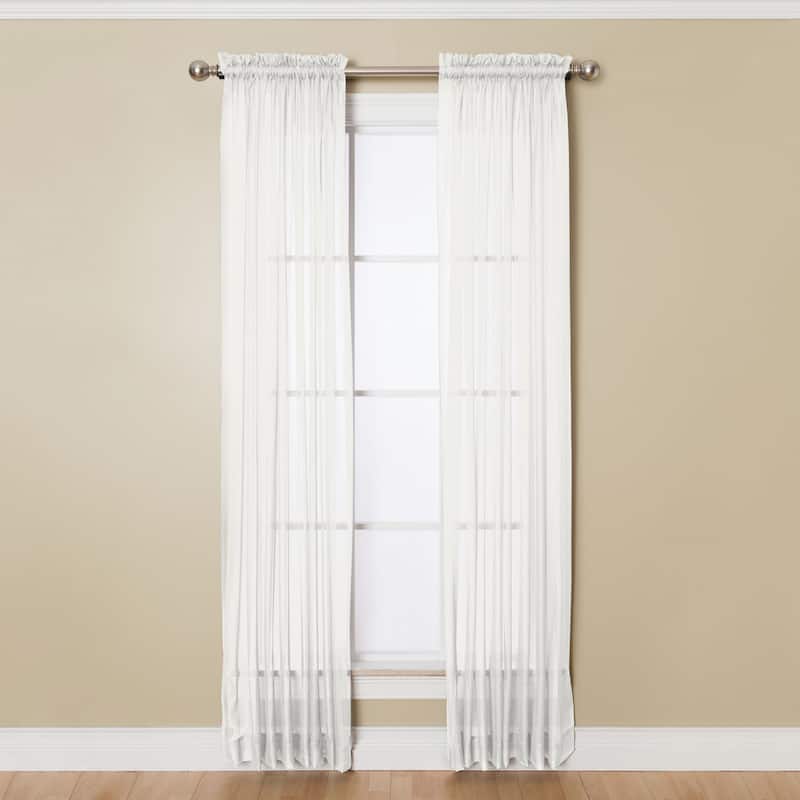 Miller Curtains Angelica 84-inch Sheer Curtain Panel with Rod Pocket