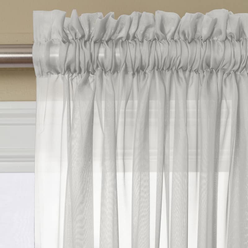 Miller Curtains Angelica 84-inch Sheer Curtain Panel with Rod Pocket