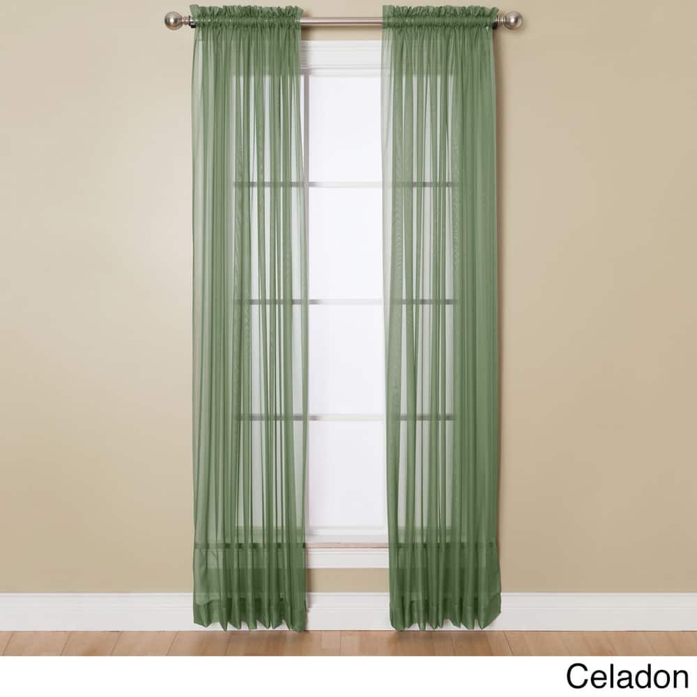 Miller Curtains Angelica 84-inch Sheer Curtain Panel with Rod Pocket