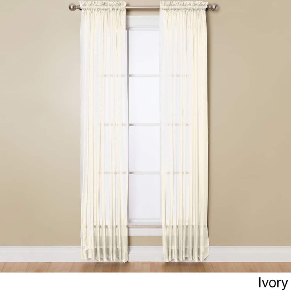 Miller Curtains Angelica 59-inch x 63-inch Rod Pocket Sheer Panel